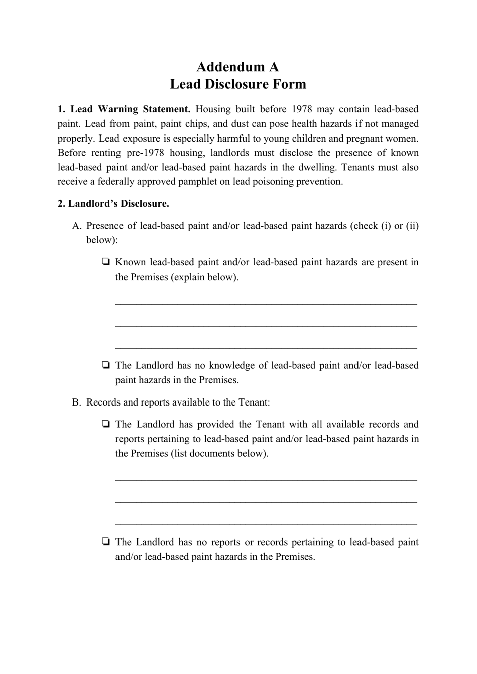 Residential Rental Agreement Template - Florida, Page 9