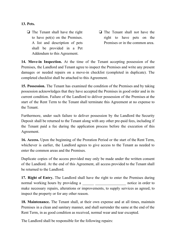 Residential Rental Agreement Template - New Jersey, Page 4