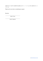 &quot;Hardship Letter for Mortgage Template&quot;, Page 2