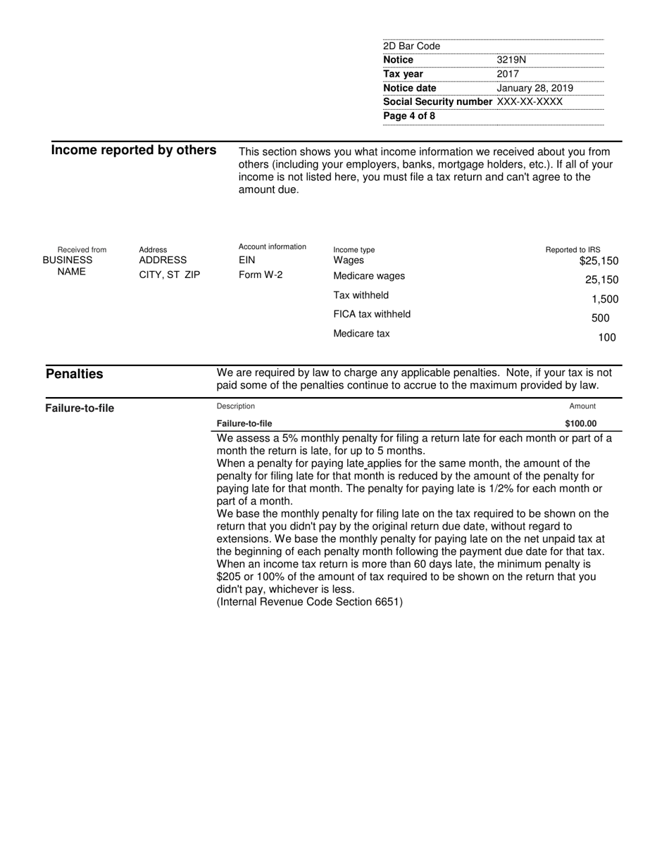 IRS Notice Cp3219n, Notice of Deficiency Fill Out, Sign Online and