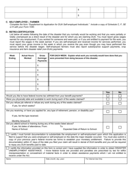 State Form 53667 Disaster Unemployment Insurance Initial Application - Indiana, Page 2
