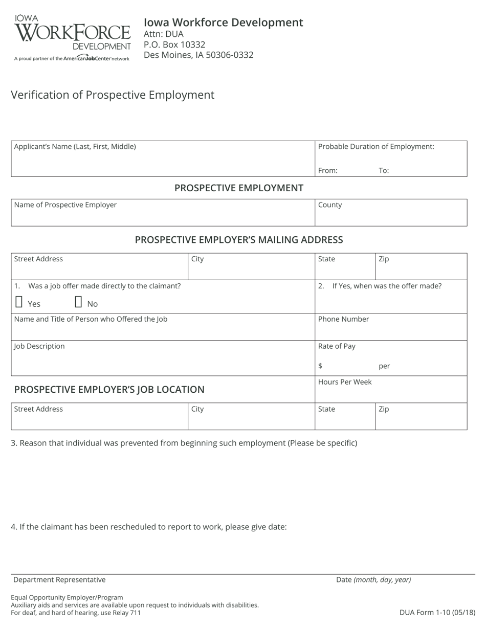 Dua Application Packet - Iowa, Page 13