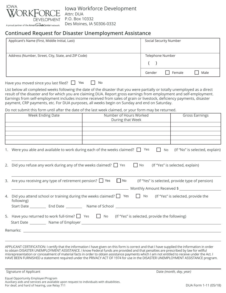 Dua Application Packet - Iowa, Page 14