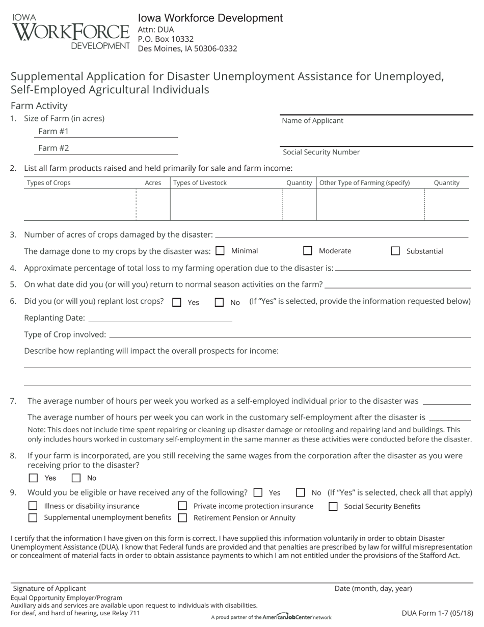 Dua Application Packet - Iowa, Page 9