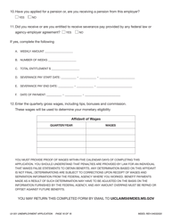Form UI-501 Unemployment Application - Mississippi, Page 16