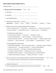 Form UI-501 Unemployment Application - Mississippi, Page 5