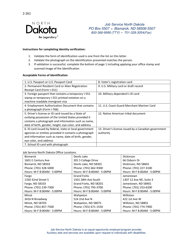 Form 2-261 Id Verification Form - North Dakota, Page 2