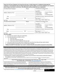 Form 1697 Initial Claim Form - Oregon, Page 2