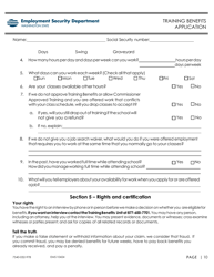 Form EMS10425 Training Benefits Application - Washington, Page 10