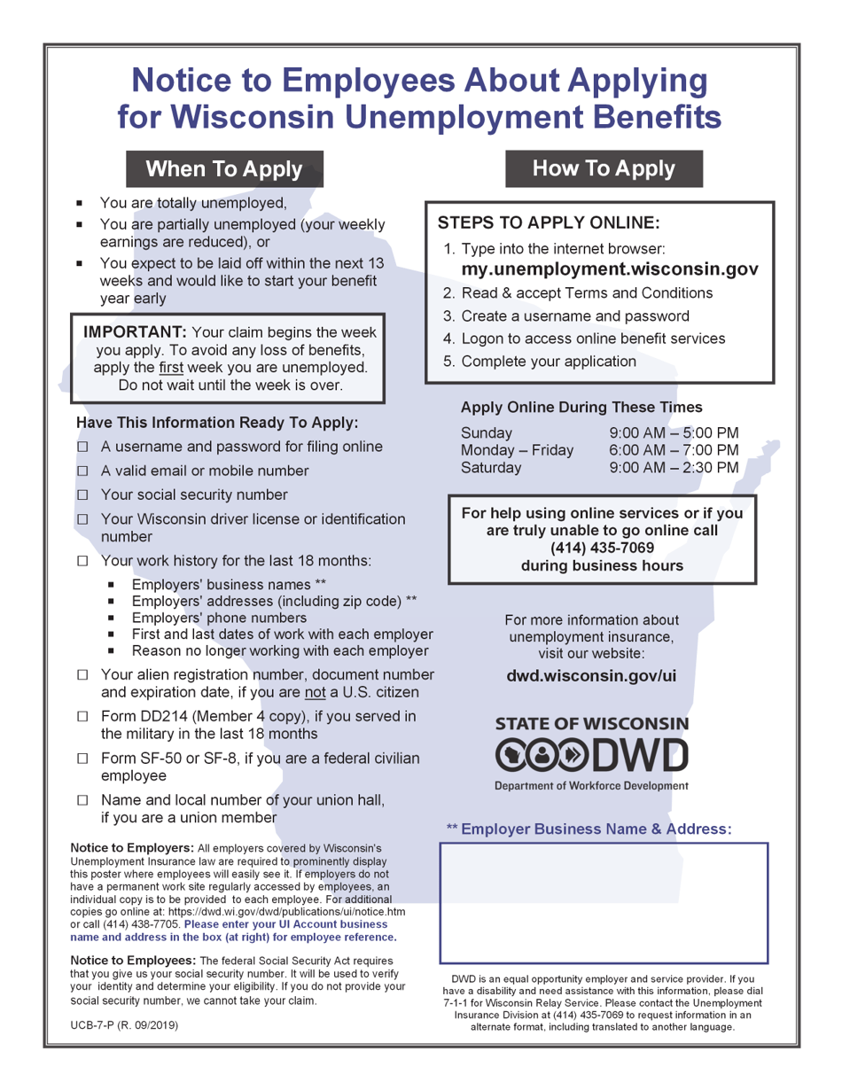 Unemployment wisconsin job search forms