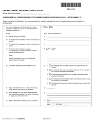 Form DE1101IAD Unemployment Insurance Application (Ex-servicemember) - California, Page 12