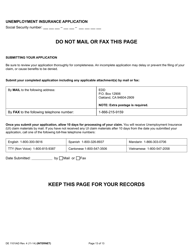 Form DE1101IAD Unemployment Insurance Application (Ex-servicemember) - California, Page 13