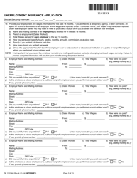 Form DE1101IAD Unemployment Insurance Application (Ex-servicemember) - California, Page 3