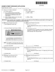 Form DE1101IAD Unemployment Insurance Application (Ex-servicemember) - California, Page 9