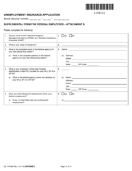 Form DE1101IBD Unemployment Insurance Application (Federal Employee) - California, Page 11