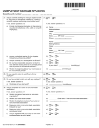 Form DE1101ID Unemployment Insurance Application - California, Page 6