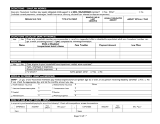 Form DFA-2 Application for Benefits - West Virginia, Page 10
