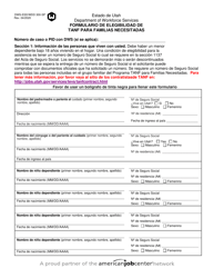 Document preview: Formulario DWS-ESD/WDD 300-SP Formulario De Elegibilidad De TANF Para Familias Necesitadas - Utah (Spanish)