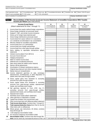 IRS Form 1120-L Schedule M-3 Net Income (Loss) Reconciliation for U.S. Life Insurance Companies With Total Assets of $10 Million or More, Page 2