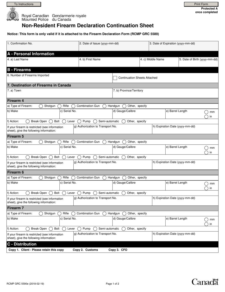 Form Rcmp Grc5590e Fill Out Sign Online And Download Fillable Pdf Canada Templateroller 9809