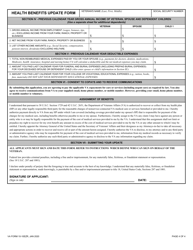 VA Form 10-10EZR Heath Benefits Update Form, Page 4