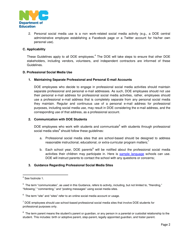 Nyc Department of Education Social Media Guidelines - New York City, Page 2