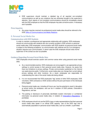 Nyc Department of Education Social Media Guidelines - New York City, Page 5