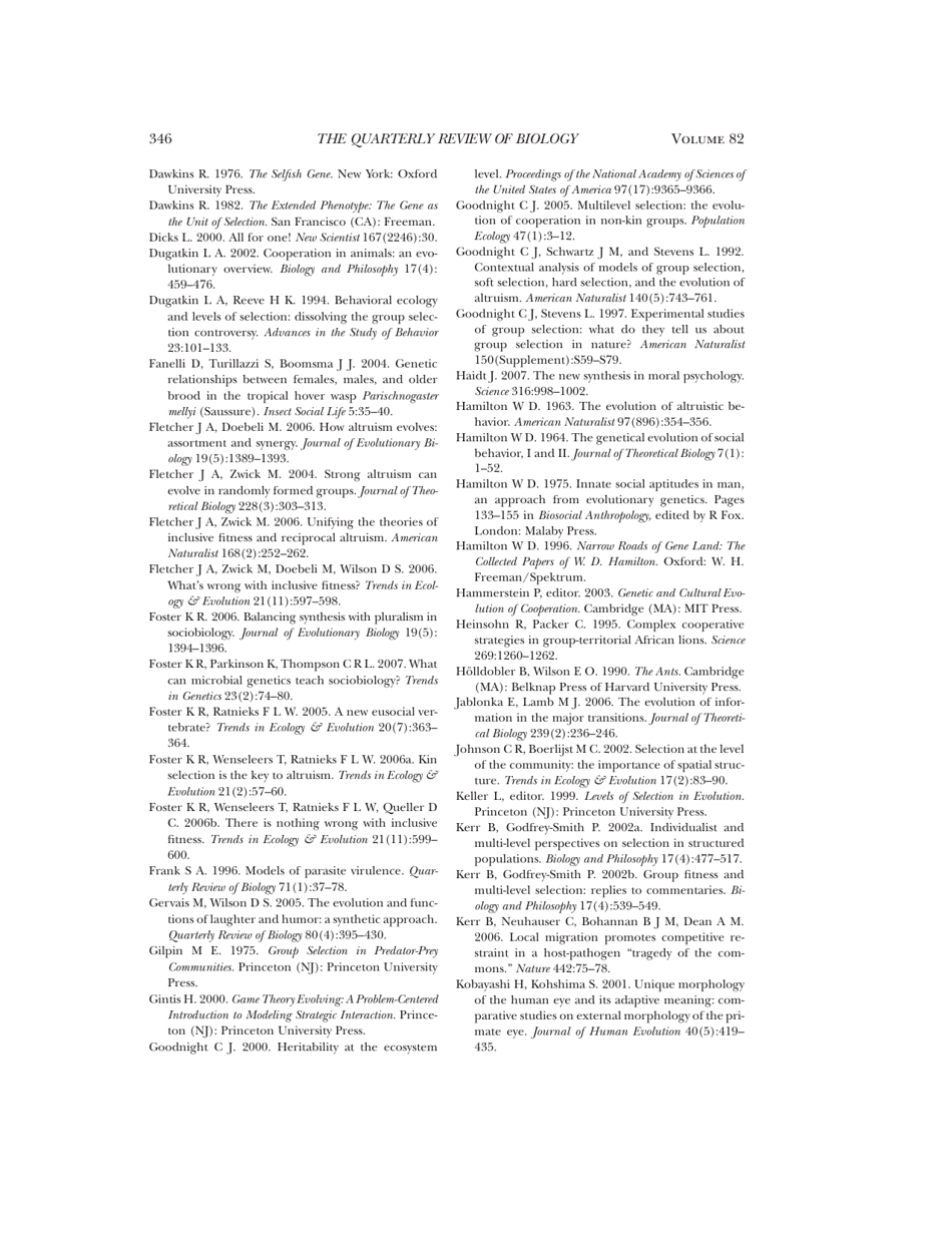 The Quarterly Review of Biology -the University of Chicago, Page 20