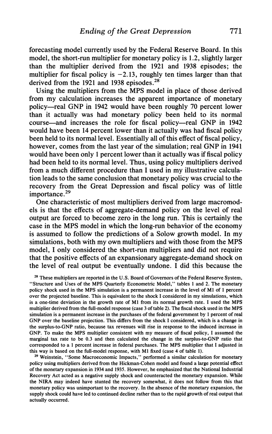 What Ended the Great Depression? - Christina D. Romer, the Journal of Economic History, Page 15