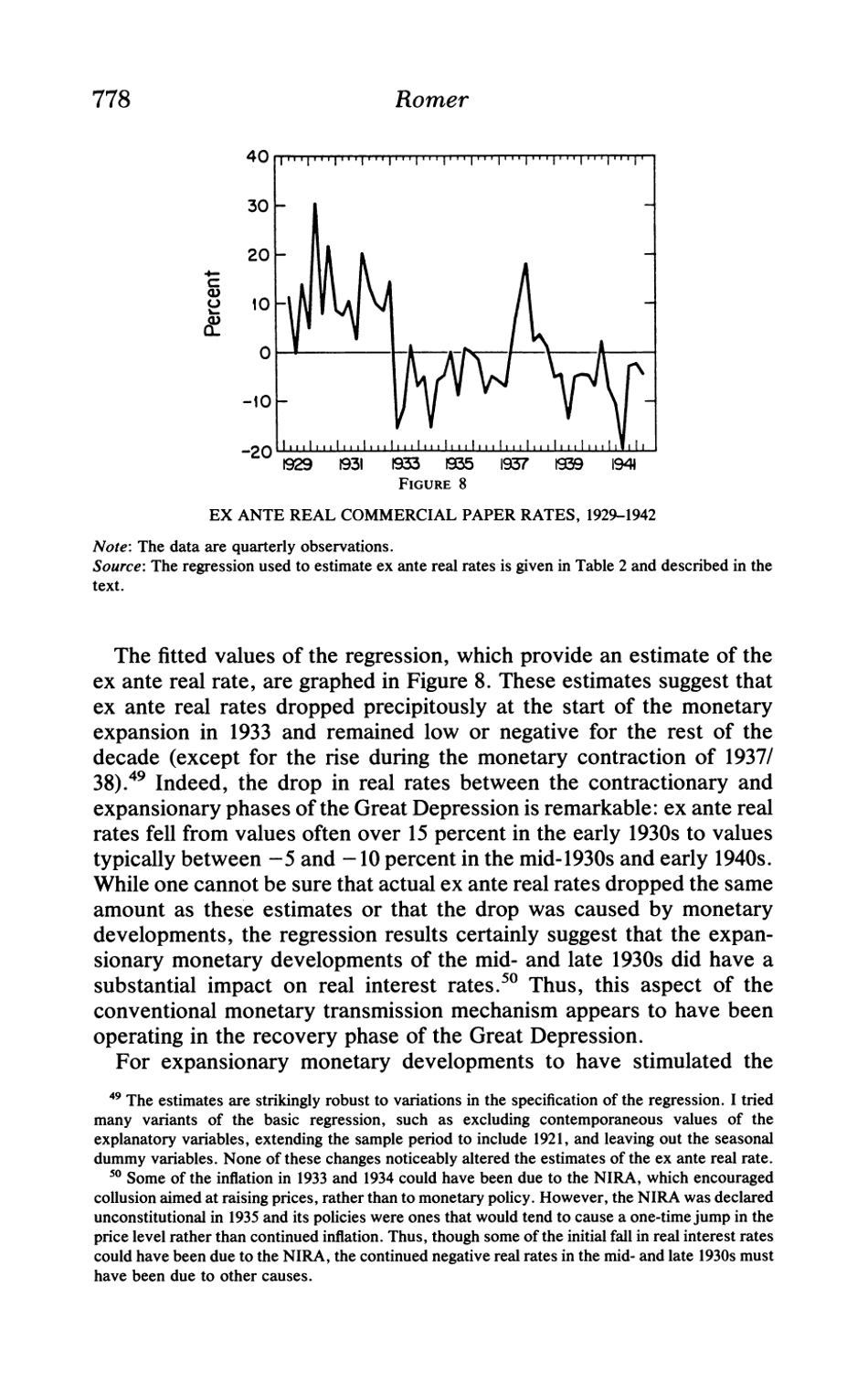 What Ended the Great Depression? - Christina D. Romer, the Journal of Economic History, Page 22