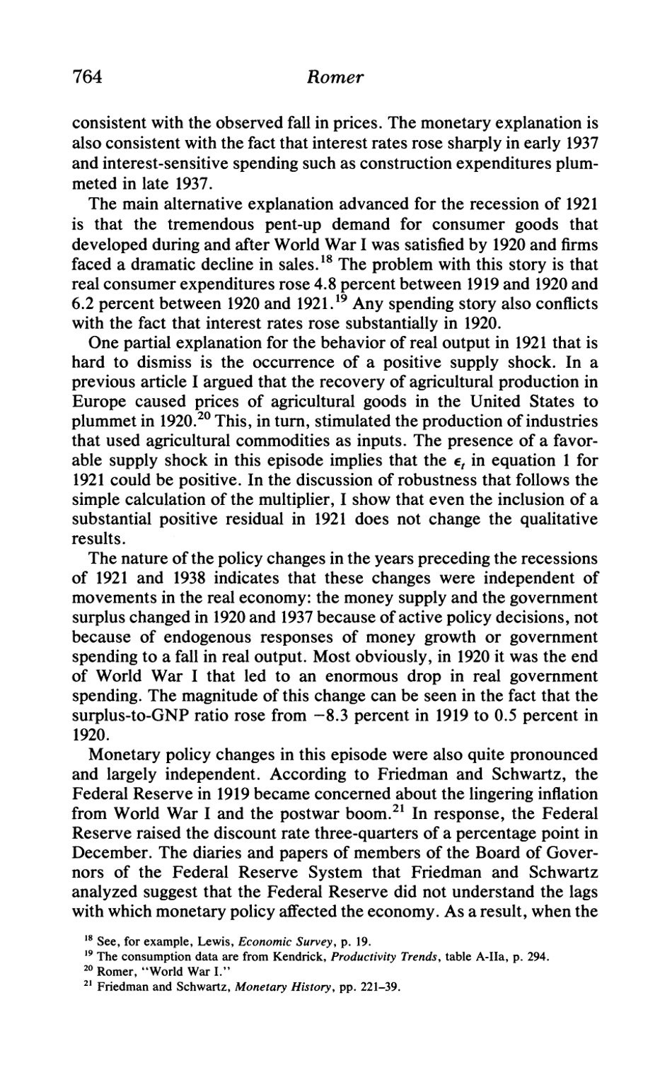 What Ended the Great Depression? - Christina D. Romer, the Journal of Economic History, Page 8