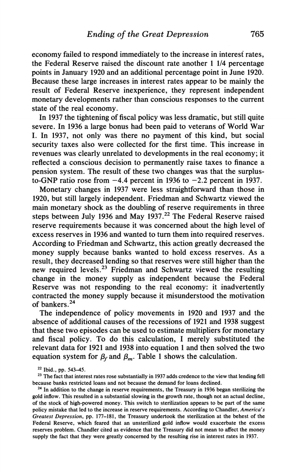 What Ended the Great Depression? - Christina D. Romer, the Journal of Economic History, Page 9