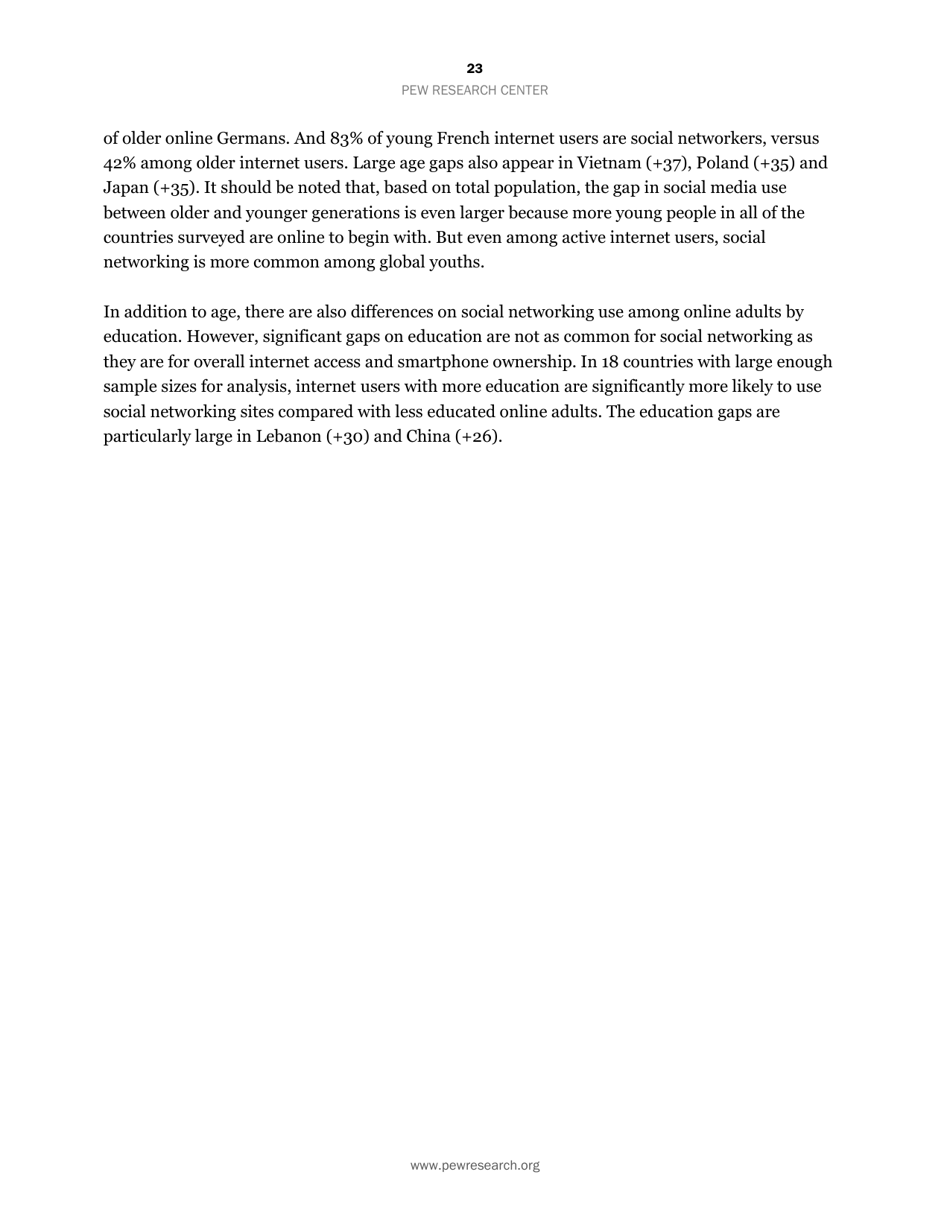 Smartphone Ownership and Internet Usage Continues to Climb in Emerging Economies but Advanced Economies Still Have Higher Rates of Technology Use - Jacob Poushter, Page 24
