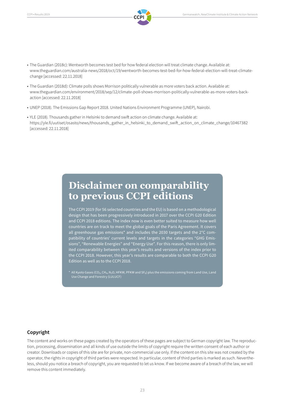 Climate Change Performance Index - Results, Page 23