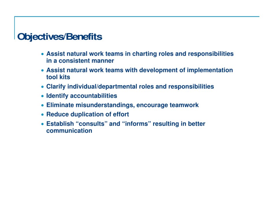 Responsibility Charting (Raci), Page 3