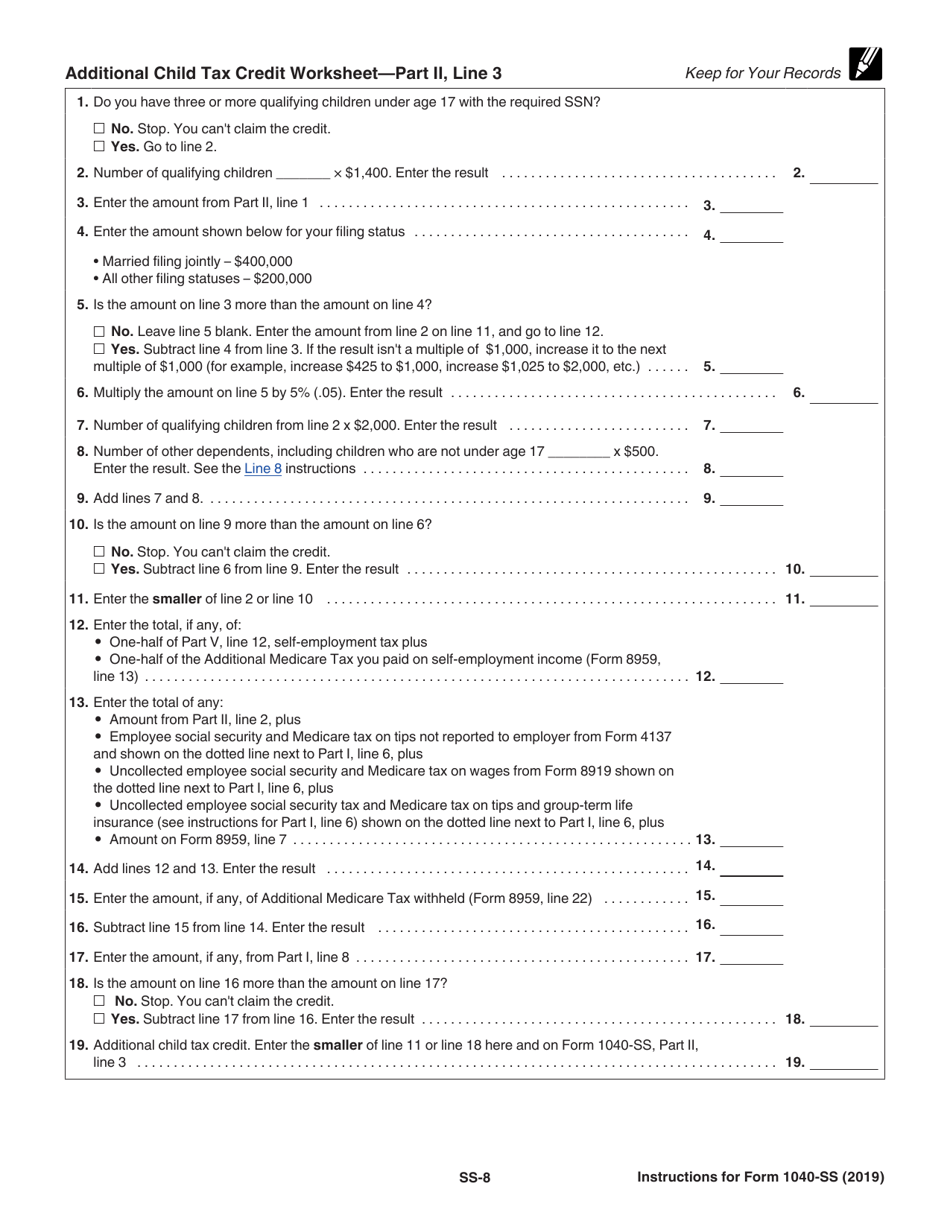 Instructions for IRS Form 1040-SS U.S. Self-employment Tax Return (Including the Additional Child Tax Credit for Bona Fide Residents of Puerto Rico), Page 8
