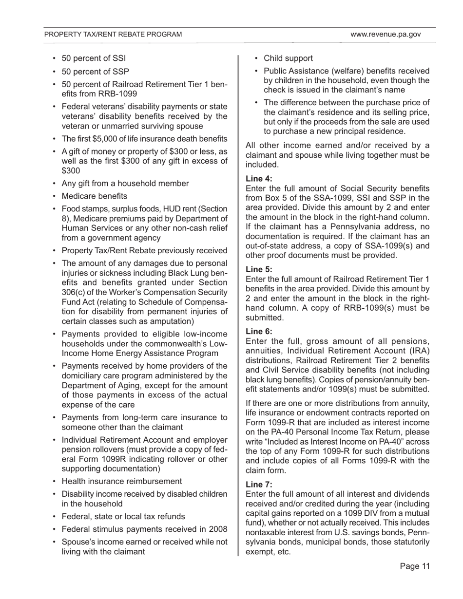 Form DFO-03 (EX) Property Tax / Rent Rebate Preparation Guide - Pennsylvania, Page 15