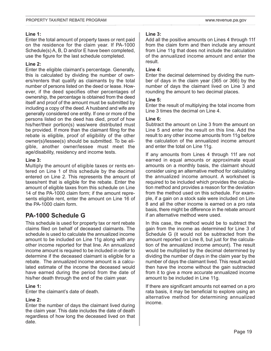 Form DFO-03 (EX) Property Tax / Rent Rebate Preparation Guide - Pennsylvania, Page 23
