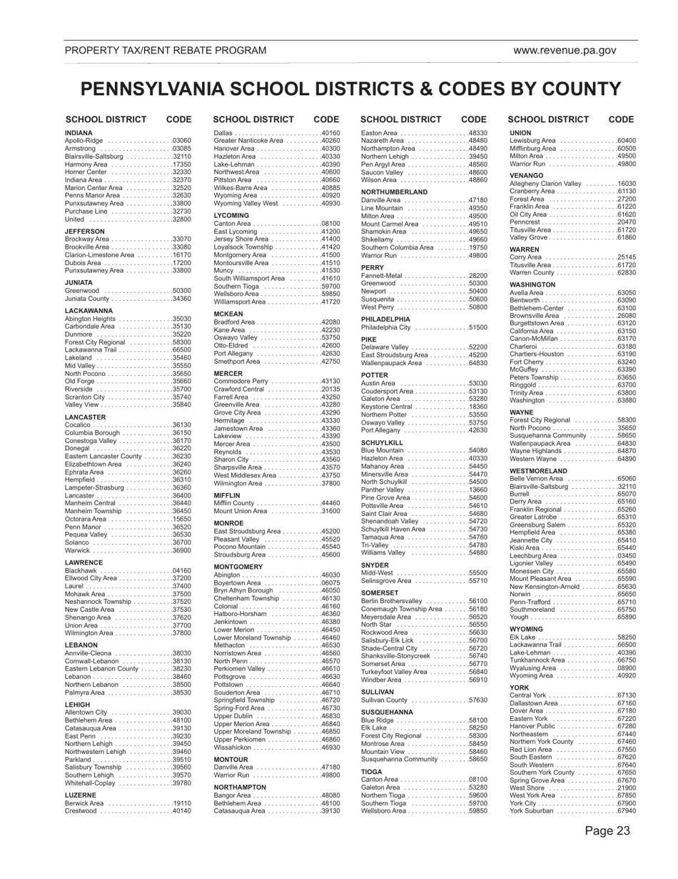 Form DFO-03 (EX) Property Tax / Rent Rebate Preparation Guide - Pennsylvania, Page 27