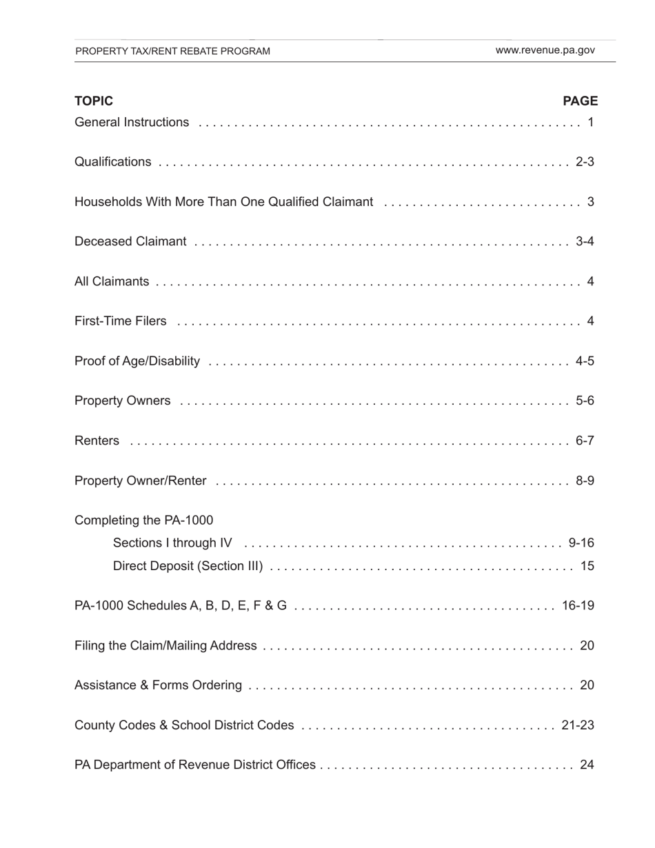 Form DFO-03 (EX) Property Tax / Rent Rebate Preparation Guide - Pennsylvania, Page 3