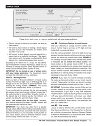 Instructions for Form PA-1000 Property Tax or Rent Rebate Claim - Pennsylvania, Page 20