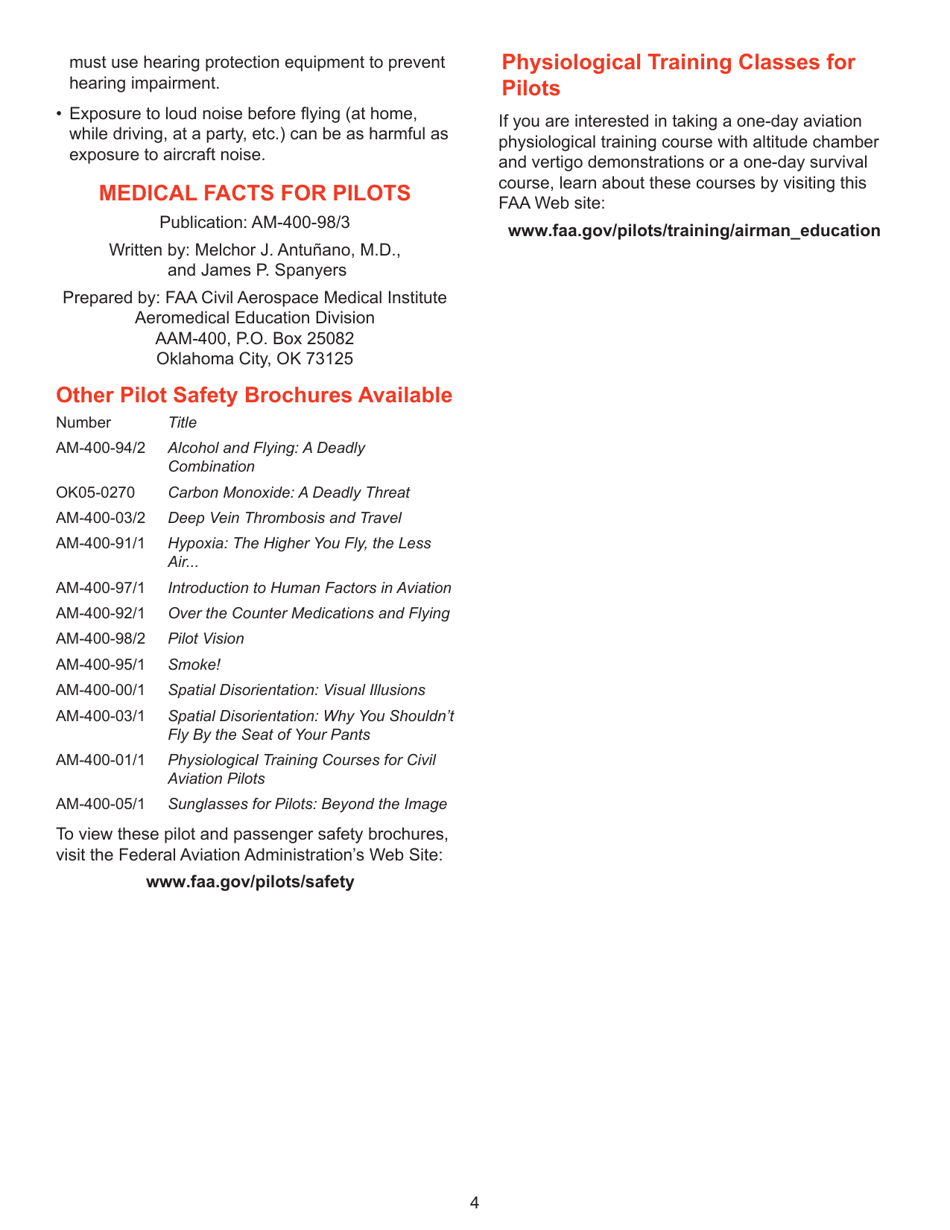 Hearing and Noise in Aviation, Page 4