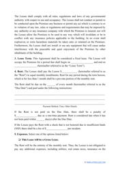 &quot;Commercial Lease Agreement Template&quot; - Vermont, Page 2