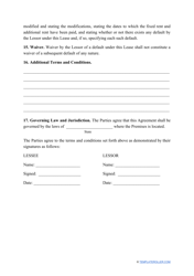 &quot;Commercial Lease Agreement Template&quot; - Wyoming, Page 8
