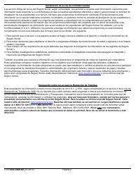 Formulario SSA-3288-SP Consentimiento Para Divulgar Informacion (Spanish), Page 2