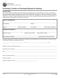Form IOCI13-540 Notice of Involuntary Transfer or Discharge and Opportunity for Hearing for Nursing Home Residents - Illinois, Page 4
