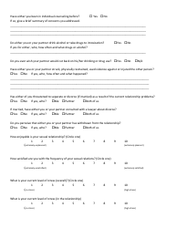 Couples Counseling Initial Intake Form - Different Points, Page 2