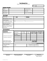 Document preview: Travel Request Form - Bengal Foundation