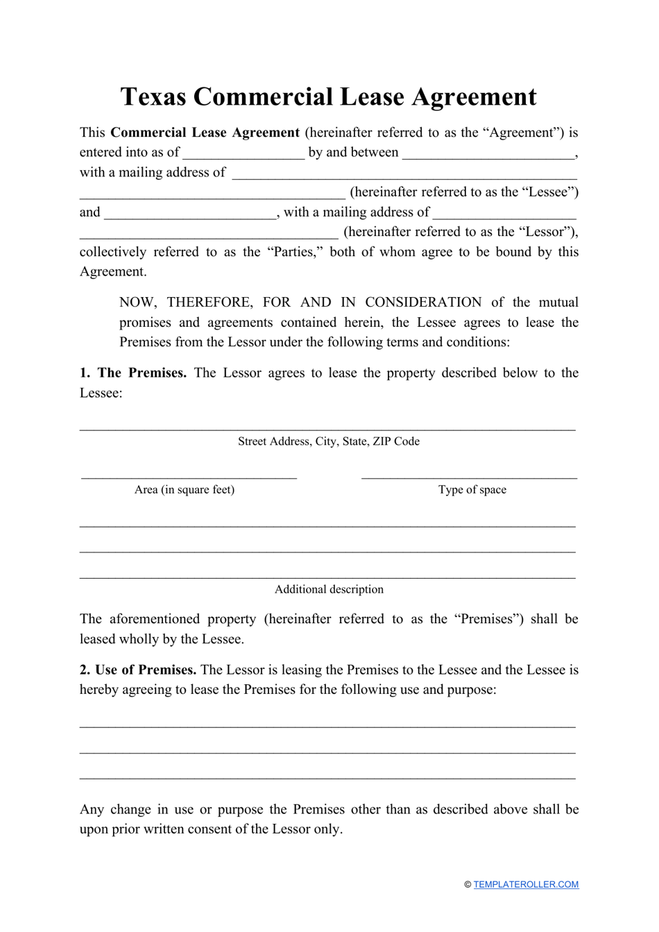 texas-commercial-lease-agreement-template-download-printable-pdf-templateroller