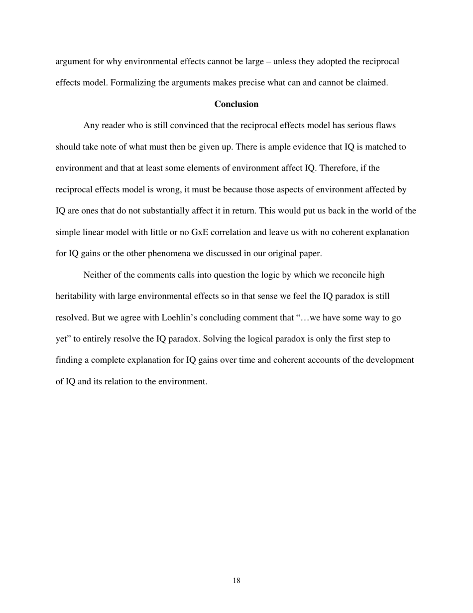 The Iq Paradox: Still Resolved - William T. Dickens, the Brookings Institution, Page 18